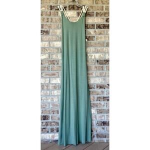 NWT Bodycon Tank Maxi Dress Stretch Sleeveless Sz MED Boho Beachy Bohemian Sexy